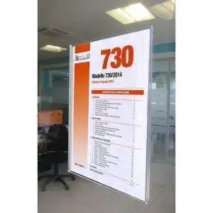 Notice Display for shop window, folded acrylic,  A3 vertical (30 x 42 cm.) - Image 1