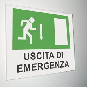 Notice Display for shop window, folded acrylic, A4 horizontal (29.7 x 21 cm.) - Image 1