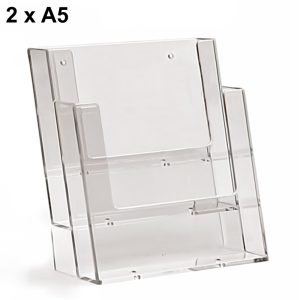 Portadepliant da parete a 2 tasche formato A5 – Image 1