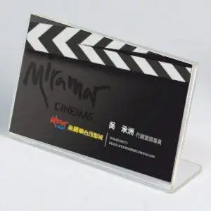 Porta biglietto da visita da banco con base a L - immagine 1