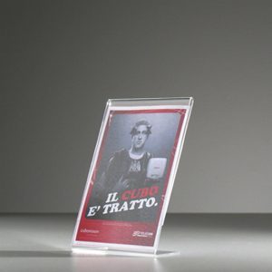 Portavvisi da banco verticale 10x15 cm. - immagine 1