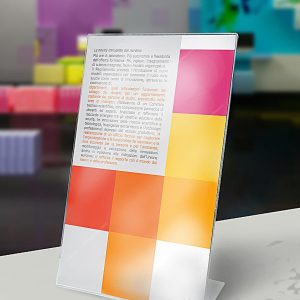 porta avvisi banco a4 verticale base l pab001