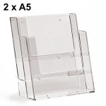 porta depliant da banco 2 tasche a5 verticale