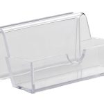 portabiglietti da visita banco orizzontale con scomparto porta menu