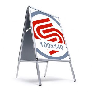 “A” board double sided floor standing Snap Frame 100x140 cm. - Image 1