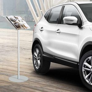 Leggio da pavimento con reggi-libro A3 (42 x 30 cm.) con montante in alluminio - immagine 2