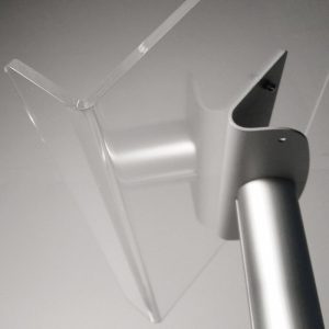 Leggio da pavimento con reggi-libro A3 (42 x 30 cm.) con montante in alluminio - immagine 4