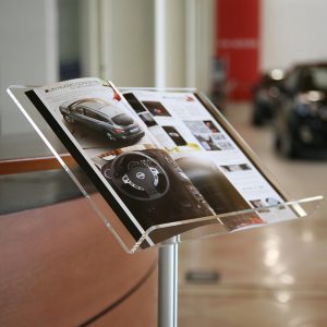 Leggio da pavimento con reggi-libro A3 (42 x 30 cm.) con montante in alluminio - immagine 3