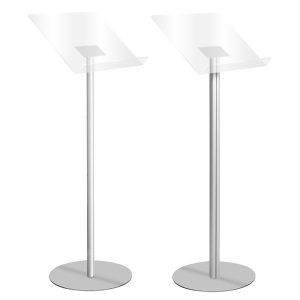 Leggio da pavimento con reggi-libro A3 (42 x 30 cm.) con montante in alluminio - immagine 1