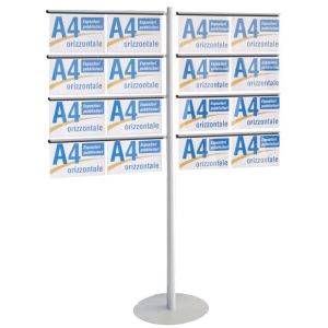 Espositore pubblicitario portamessaggi 16 tasche A4 orizzontali - immagine 1