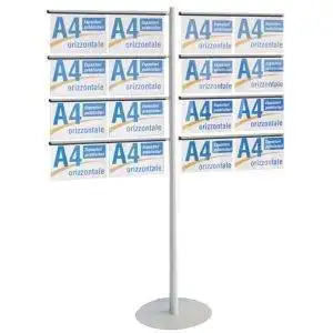 Espositore pubblicitario portamessaggi 16 tasche A4 orizzontali - immagine 1