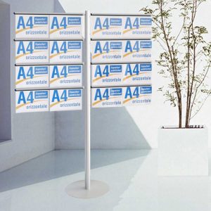 Espositore pubblicitario portamessaggi 16 tasche A4 orizzontali - immagine 2