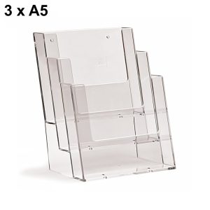 Portadepliant da parete a 3 tasche formato A5 - immagine 1