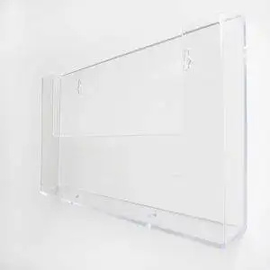 Wall mounted brochure Holder, 1 pocket format A4 horizontal - Image 2