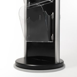 Espositore portadepliant girevole con 12 tasche A4 con divisorio removibile - immagine 2