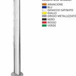 Espositore portadepliant da terra con 12 tasche 1 3 A4 con divisorio removibile disponibile in otto colori