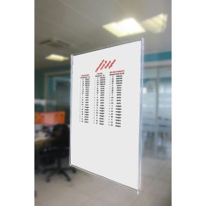 Portavvisi da vetro in acrilico ripiegato A5 verticale (15 x 21 cm.) - immagine 1