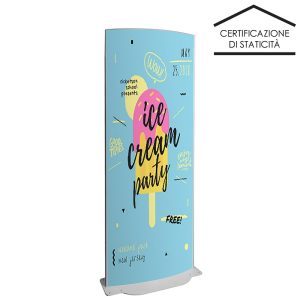 Totem pubblicitario Bifacciale 90x200 da esterno - immagine 1
