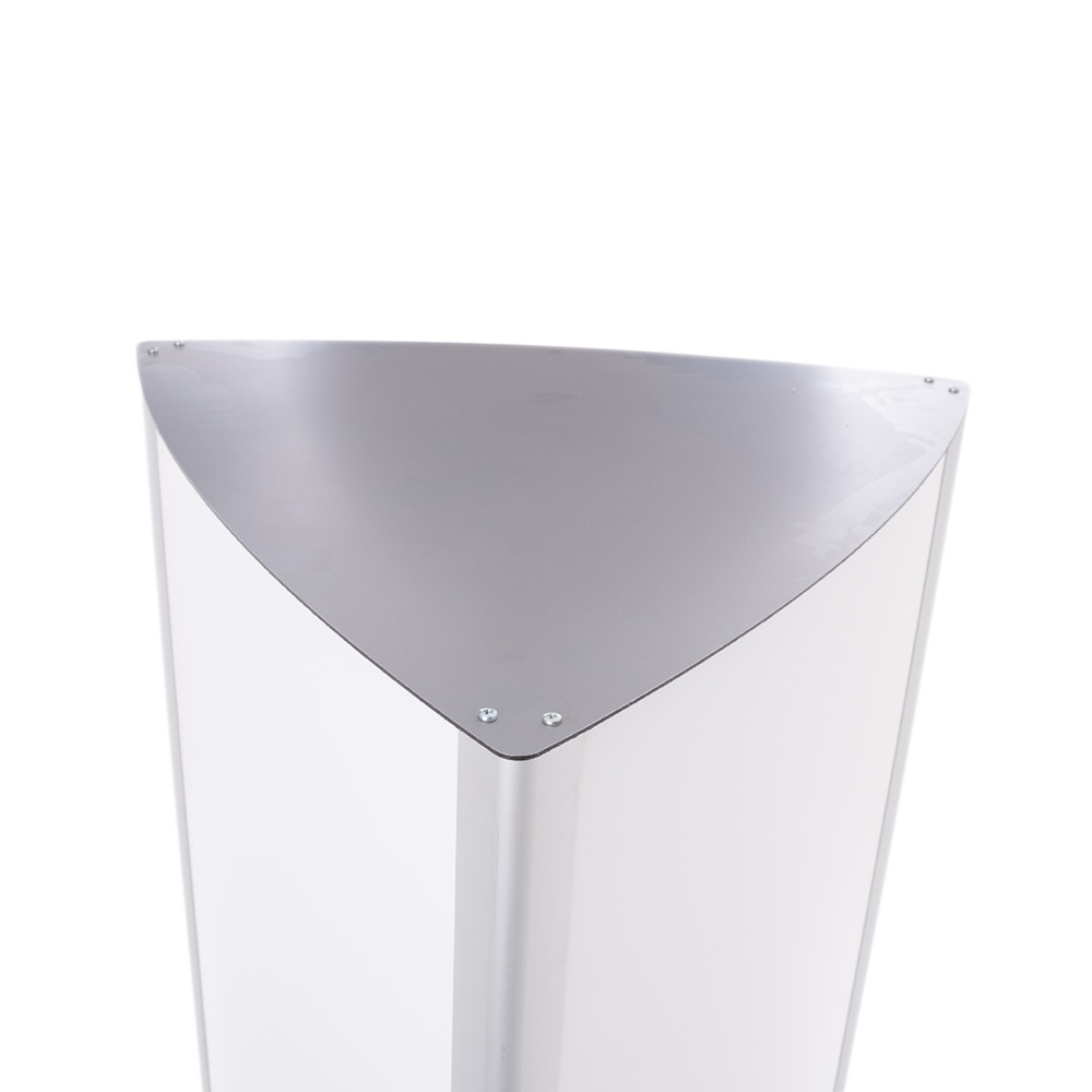 Totem trifacciale 70x200 e 70x250 da interno e esterno dettaglio copertura