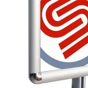 <p>Floor standing Snap Frame single face 70x100 with pocket for brochures 1/3 of A4 - Image 4