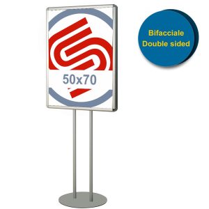 Floor standing Snap Frame,double faced,double support 50x70 - Image 1