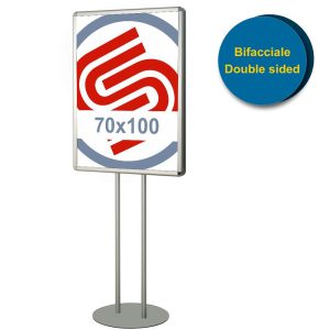 Cornice a scatto autoportante bifacciale 70x100 - immagine 1