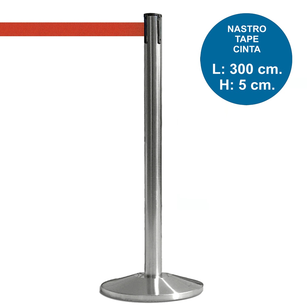 Colonnina segnapercorso Classic con nastro rosso