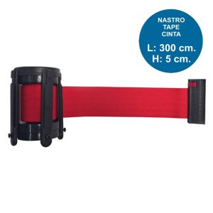 Nastro-ricambio-rosso-di-3-metri-per-colonnina-segna-percorso-e-avvolgitori-a-muro