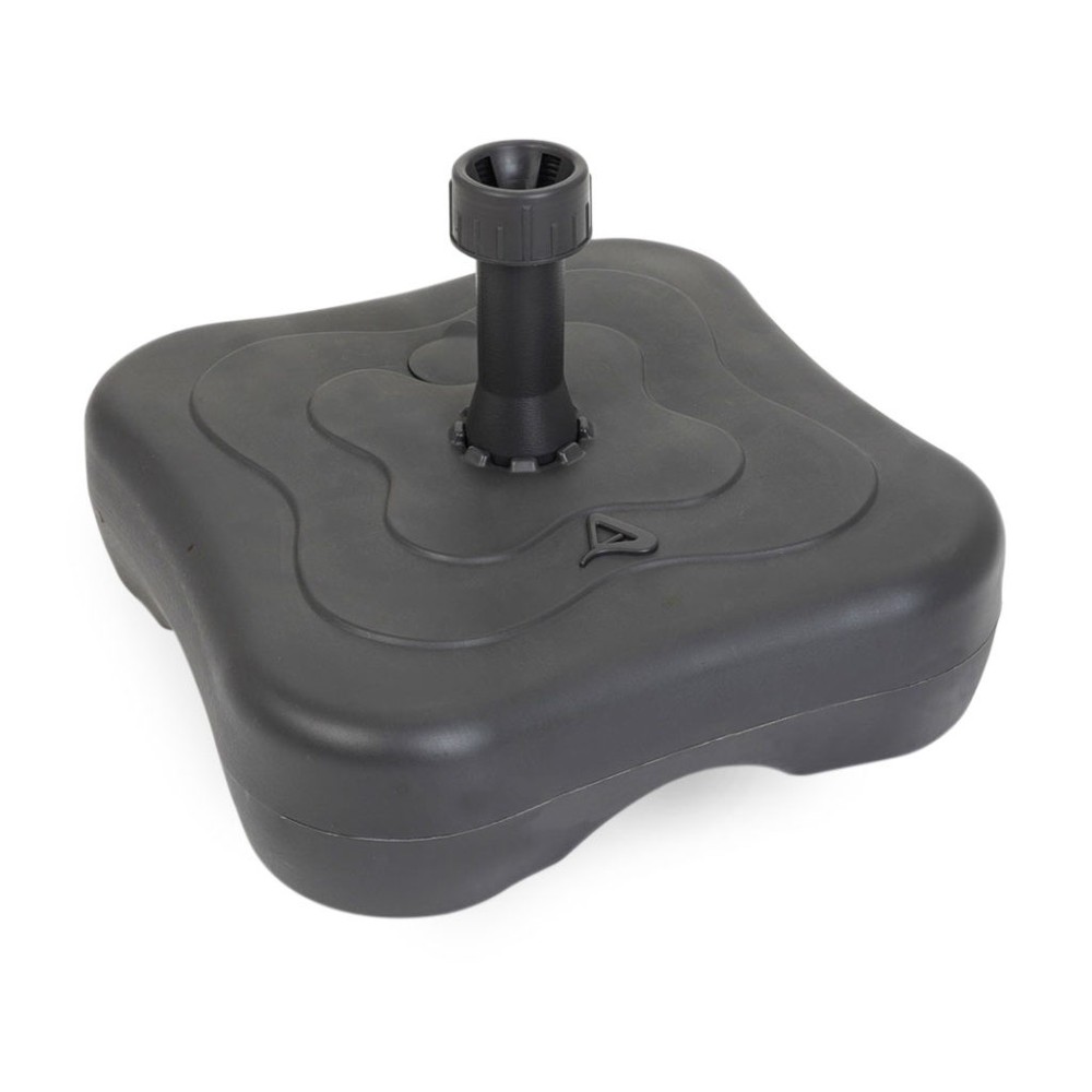 Base zavorrabile per bandiere pubblicitarie riempibile ad acqua o sabbia