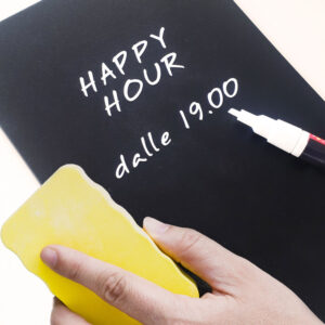 Lavagnetta da banco con cornice in legno - immagine 7