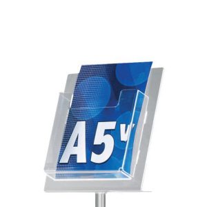 Tasca di ricambio formato A5 per portadepliant a piantana (SLV09) – Image 1