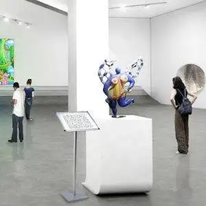 Reading desk with A4 snap frame and MDF varnished base - Image 2