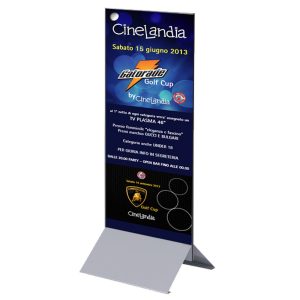 Totem Bifacciale Slim 80x200 cm. con base a V - immagine 1