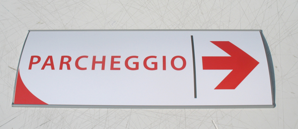 targa a parete per esterno h 10