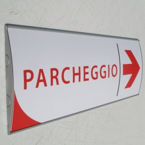 targa a parete per esterno h 10 2