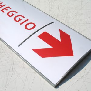 targa a parete per esterno h 10 3