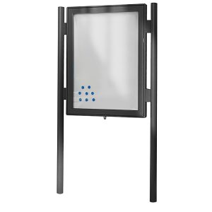 Coppia di montanti per bacheche da esterno linea CITY – Image 2