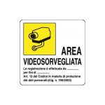 cartello alluminiorifrangente 400x400area videosorvegliata