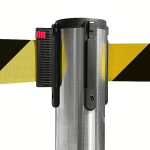 Colonnina segnapercorso Classic con nastro nero/giallo - immagine 2