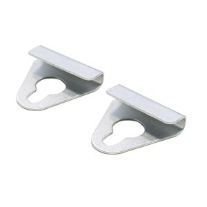 Coppia di ganci in metallo per fissaggio cornici