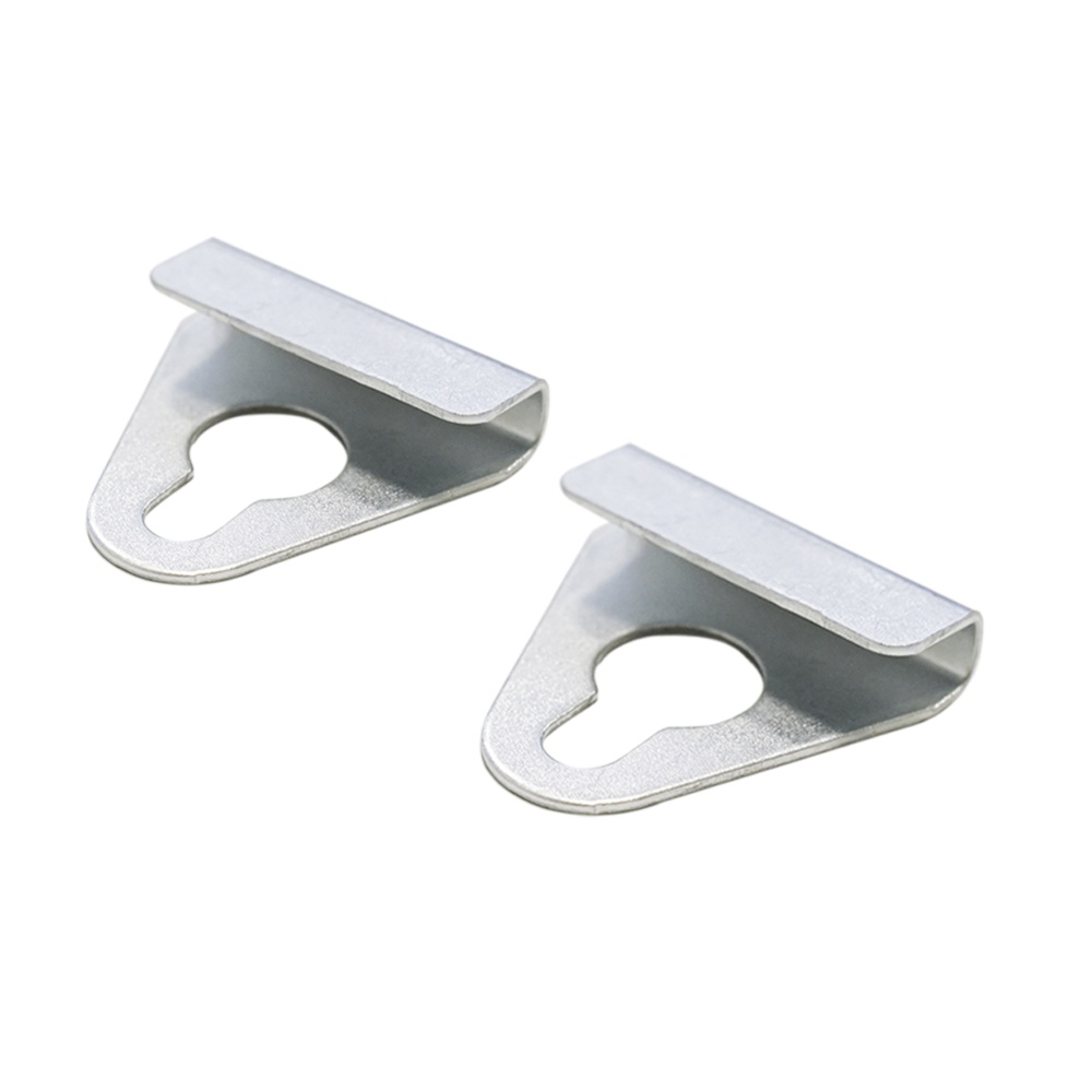 Coppia di ganci in metallo per fissaggio cornici