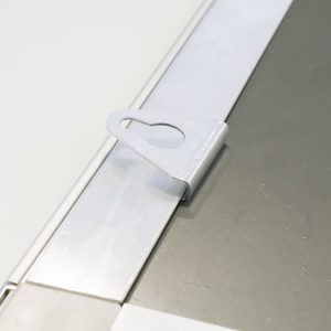 Coppia di ganci in metallo per fissaggio cornici fissaggio