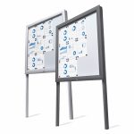 Bacheche esterno con certificazione IP56 coppia montanti H 250 cm da interramento disponibili vari formati