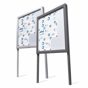 Bacheche esterno con certificazione IP56 coppia montanti H 250 cm da interramento disponibili vari formati