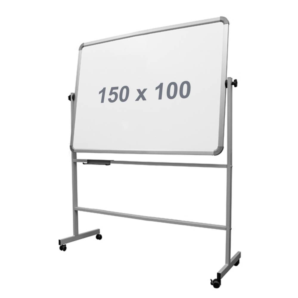 Tableau blanc magnétique autoportant 150x100