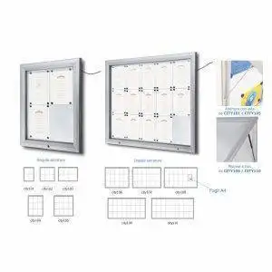 bacheche linea city da esterno certificate ip56 led new