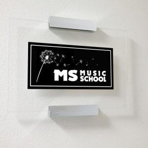 Distanziale SIGN CLAMP argento satinato 120 mm - immagine 2