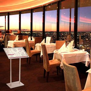 Leggio con cornice A2 doppio montante e base in MDF laccato - immagine 2