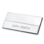 Porta badge magnetico 70x34 targhetta porta nome personalizzabile