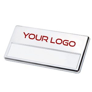 Porta badge targhetta porta nomemagnetico personalizzabile con logo